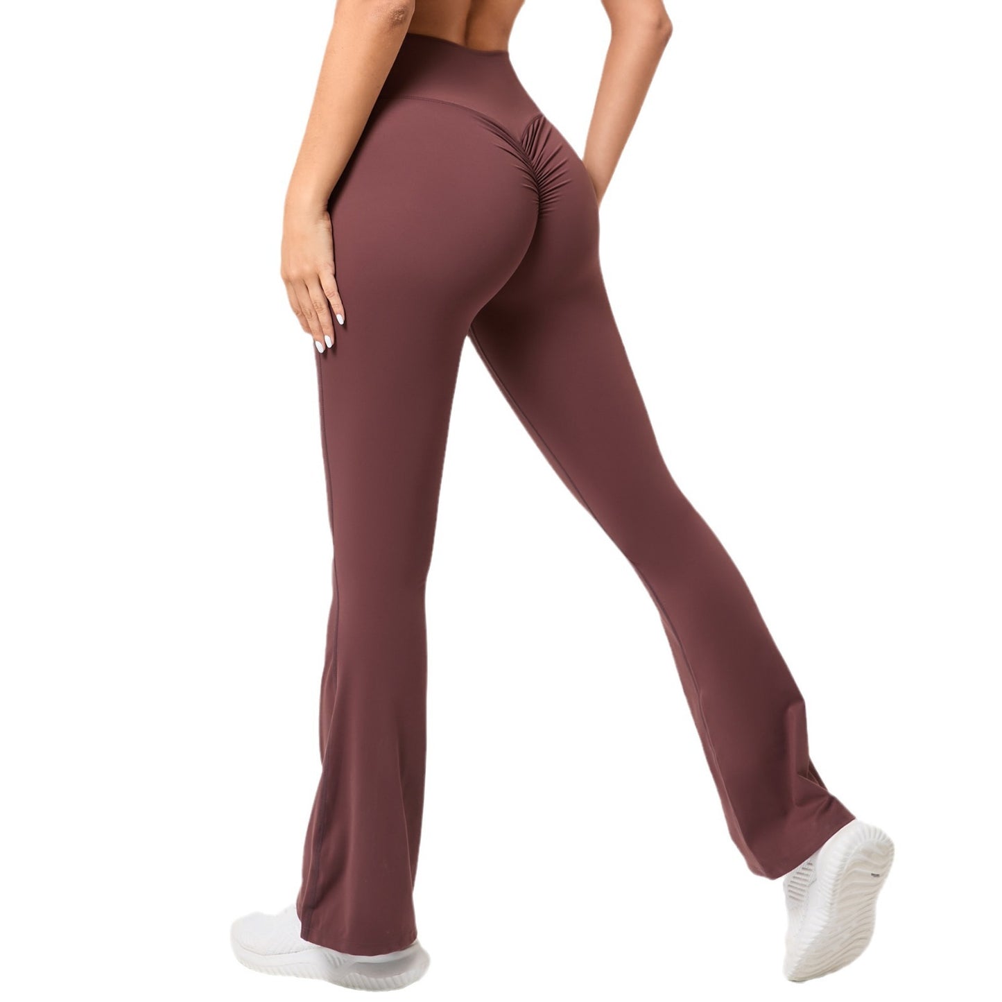 High Waisted Wide Leg Yoga Pants for Women Flattering Bootcut Design Butt Lifting for Dance Gym Workouts Style 9190