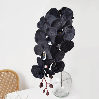 Elegant Black Orchid Artificial Flowers -  Hanging Floral Decor for Exquisite Weddings and Events