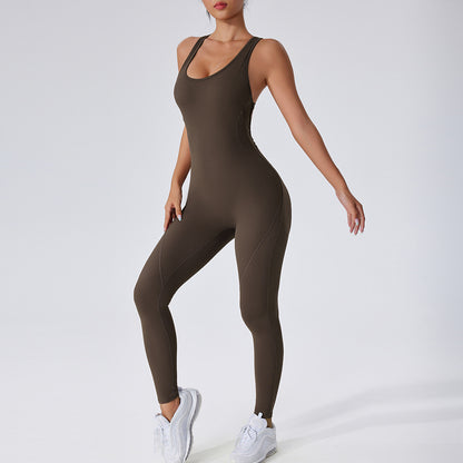 Peach Butt Yoga Jumpsuit Quick Dry Breathable Activewear for ing Your Workout