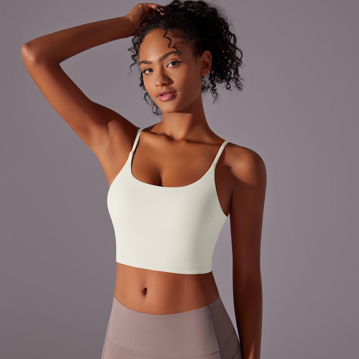 and Supportive Women's Racerback Sports Bra for Yoga Running and Everyday Fitness Activities