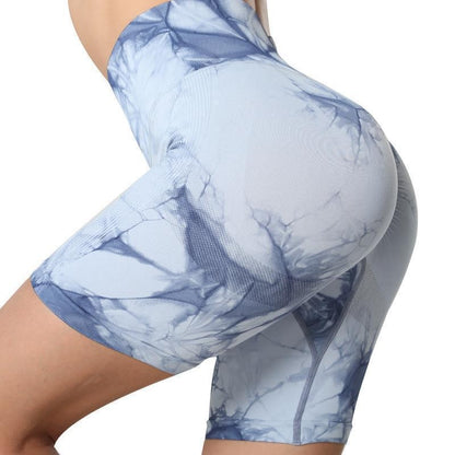 High Waisted Seamless Peach Boost Yoga Shorts for Women S XL Size Variety Thickened Fabric and Tie Dye Design for Maximum Comfort and Style