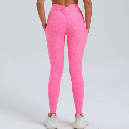 High Waisted Ruched Yoga Pants with Side Pockets for Peachy Butt Lift No Camel Toe for Fitness and Workouts