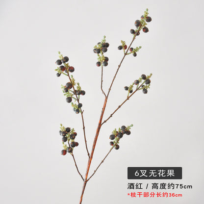 Realistic Faux Fig Tree with Berries - 6-Branch Artificial Home Decor for Stunning Plant Decorations - Perfect for Living Room and Office Aesthetics