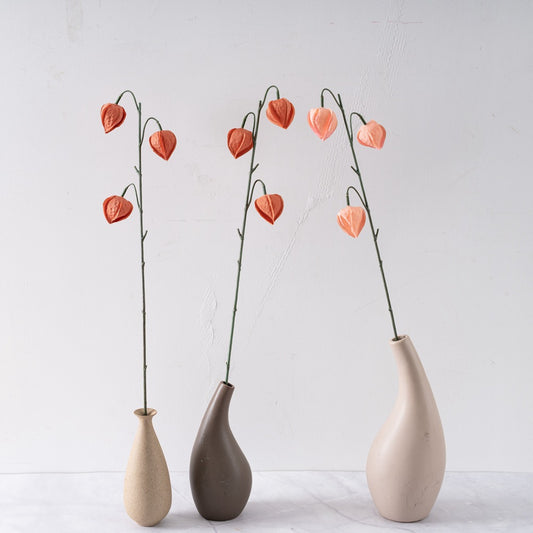 Elegant Long-Stem Faux Bird Feather Mushroom Floral Arrangement - Perfect for Home Decor and Wedding Celebrations (Model YC1116) Ideal for Instagram Aesthetic