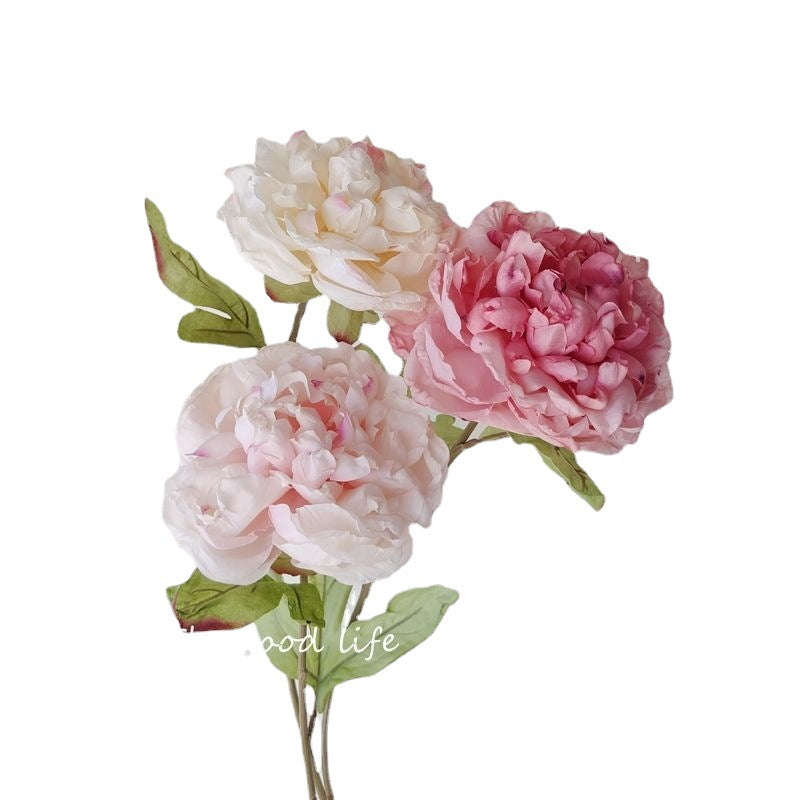 Elegant Faux Peony and Paeonia Flowers | Realistic Silk Flower Arrangement for Home Décor, Special Occasions, and Gifts