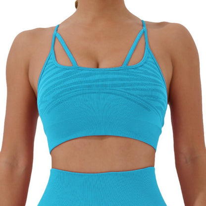 Shine Silk Seamless Yoga Sports Bra with Slim Straps Experience Unmatched Comfort and Style for Your Active Lifestyle