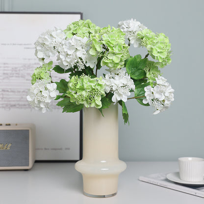 Set of 3 Soft Touch Hydrating Faux Flower Hydrangeas - Stunning Home and Restaurant Decor, Perfect for Weddings and Photography Props