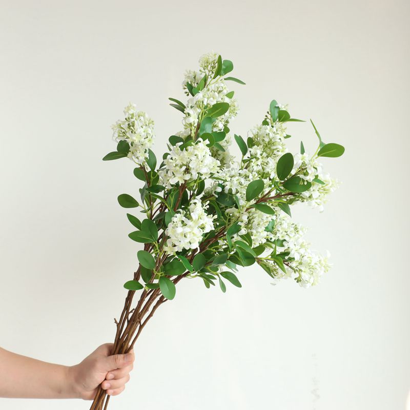 Realistic Artificial Small Floral Hydrangea Bouquet - Perfect for Home Decor, Wedding Arrangements, and Event Decoration with Long-Lasting Silk Flowers