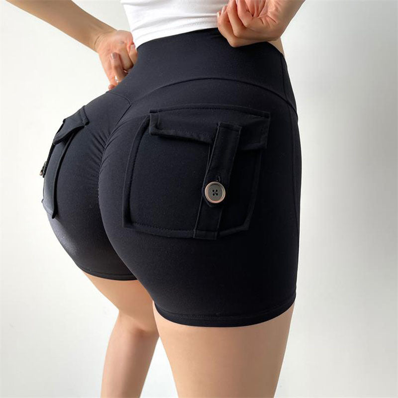 High Waisted Peach Butt Enhancing Yoga Shorts for Women Stretchy Quick Dry and Comfortable for Running Fitness and Everyday Wear