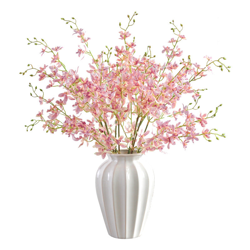 Lifelike Triple Orchid Faux Flowers – Perfect for Home Decor, Wedding Aisle Arrangements, and Event Floral Centerpieces