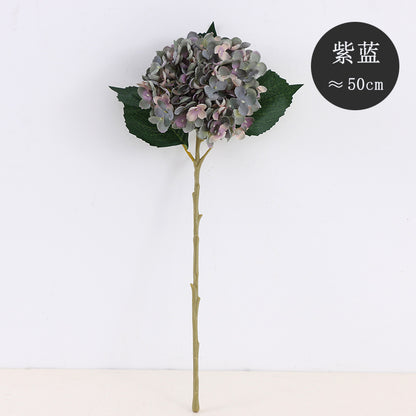 Realistic Gradient Hydrangea Stem - 11-Branch Faux Flower for Stunning Wedding and Home Decor, Perfect for DIY Creations