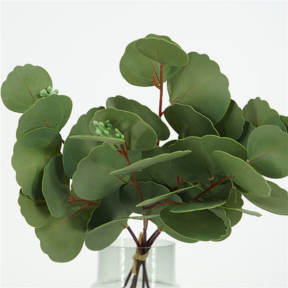 High-Quality Artificial Green Eucalyptus Plant Bundle - Perfect for Home Décor, Floral Arrangements, Photography Props, and More!