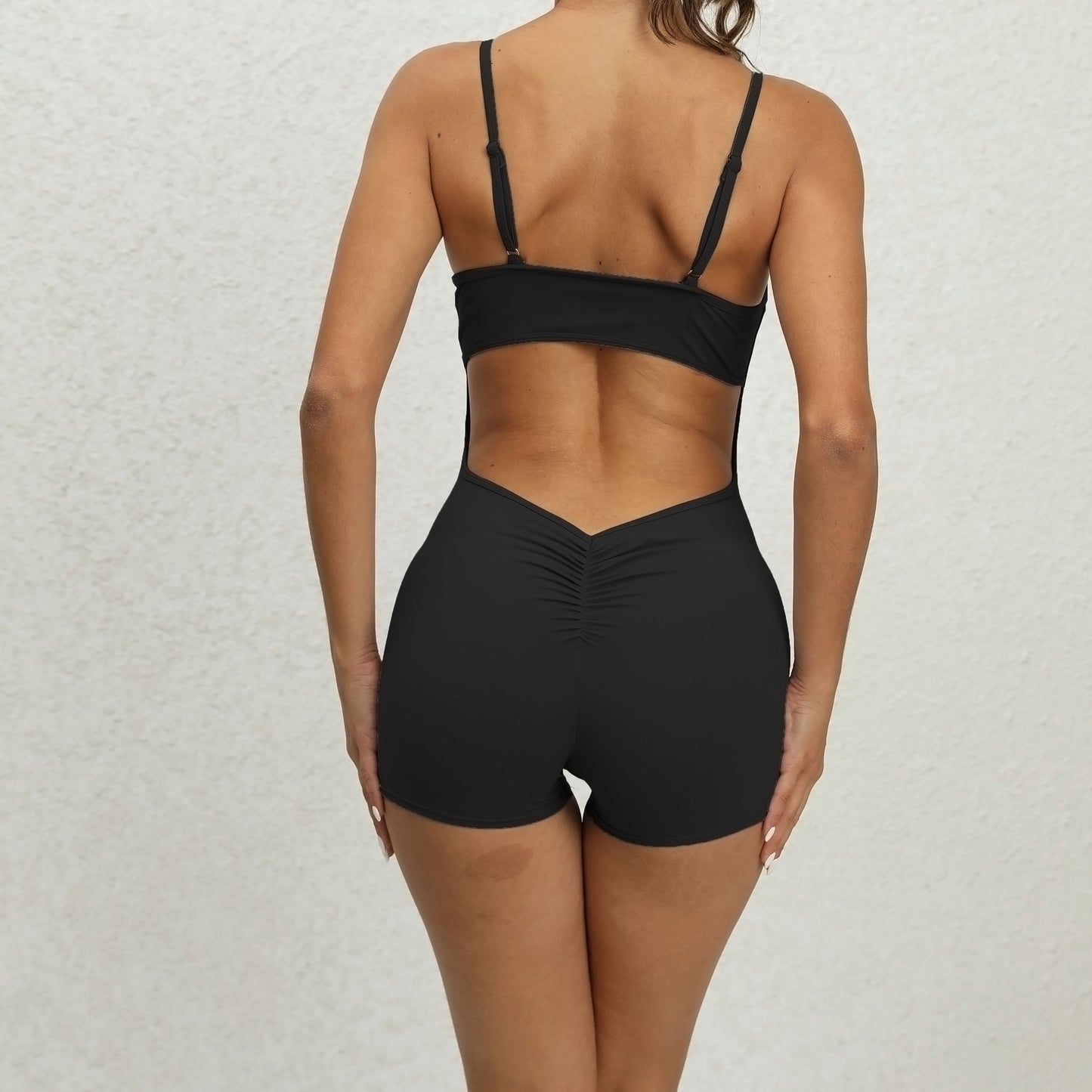 High Performance Women's Yoga Bodysuit Ultra Stretchy Supportive Activewear with Unique Back Design for Comfort and Flexibility