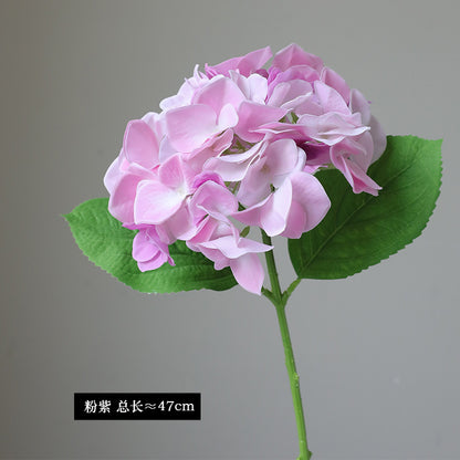 Quality Soft Touch Hydrangea Stem - Elegant Faux Flower for Home Decor, Living Room, and Wedding Decorations