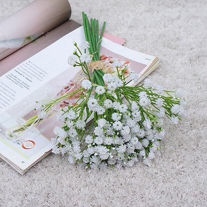 Stunning White Baby's Breath Faux Flowers - 10-Branch Soft Foam Bouquet for Home Decor, Weddings, and Event Decorations