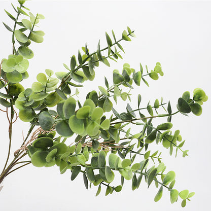 Realistic Soft PVC Eucalyptus Money Leaf – Perfect for Weddings, Home Decor, and Elegant Green Plant Arrangements