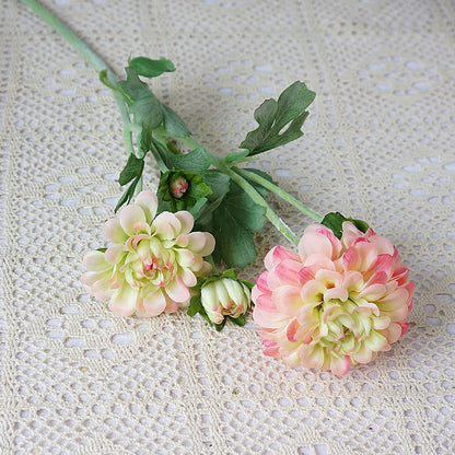 Realistic Peony Pseudoflower Arrangement - 5 Stem Feel-Real Dahlia Fake Flowers - Perfect Home Decor, Photography Props, and Wedding Decorations