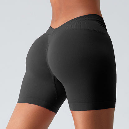 Seamless Women's Peach Butt Enhancing 3 Inch Sports Shorts for Running Workout and Yoga Comfortable and Breathable Activewear