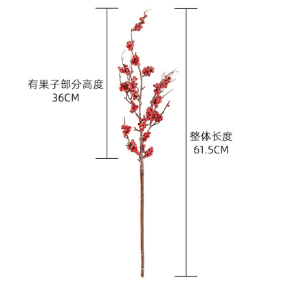 Elegant Wedding-Inspired Faux Winterberry Mini Branches - Perfect for Home Decor - Stylish Ins Aesthetic - MW82109