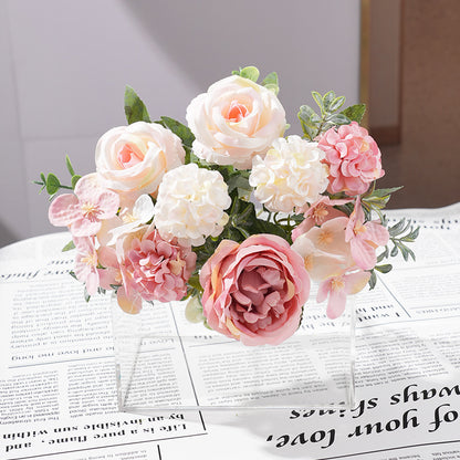 Stunning Peony Hydrangea Rose Artificial Flowers | Perfect for Weddings, Home Decor, Dining Table Centerpieces, and Photography Props