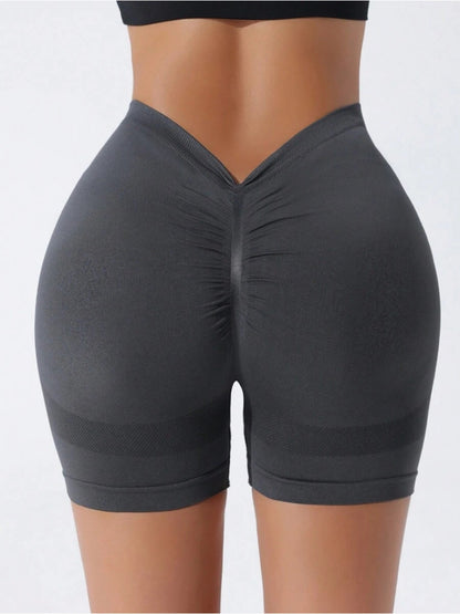 Seamless V Waist High Waisted Yoga Shorts for Women for Outdoor Sports Fitness Running and Training Lifted Design for Enhanced Style and Comfort