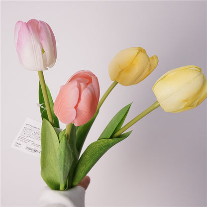 Lifelike Touch and Hydration:  Artificial Tulip Flowers for Stunning Home Decor and Beautiful Table Arrangements