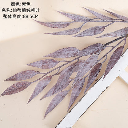 Velvet Eucalyptus Leaf Artificial Flowers – Trendy Home Décor for Weddings and Special Events | MW09102