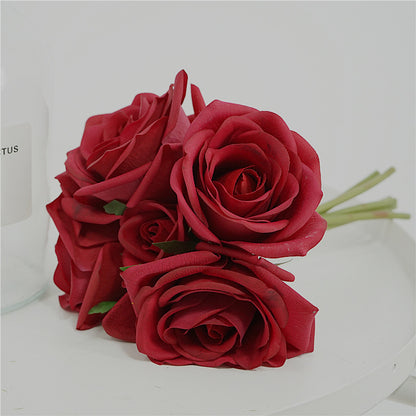 High-Quality Soft Touch Hydrating Rose Bouquet | Corolla Home Floral Décor | Stunning Bridal Handheld Flowers | Perfect Photography Prop