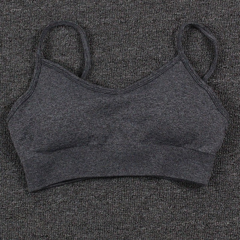 Quick Dry Seamless Yoga Sports Bra for Women and Comfortable Activewear with Supportive Back Design for All Day Wear