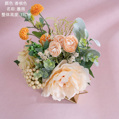 Elegant Artificial Flower Bouquet for Home Decor - Perfect for Weddings and Events - Wall Hanging Decoration - CF01494