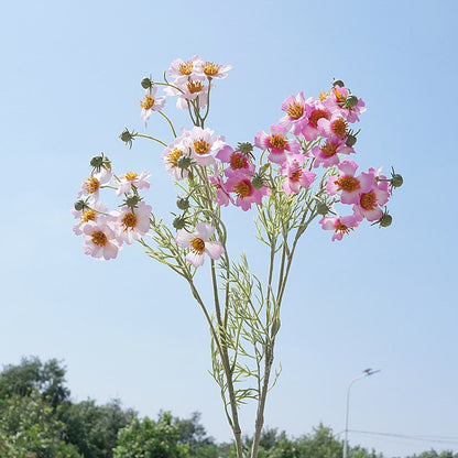 Realistic Single Stem Persian Daisy Faux Flower - Ideal for Home Decor, Weddings, and Sample Rooms | Soft Furnishing Floral Accent