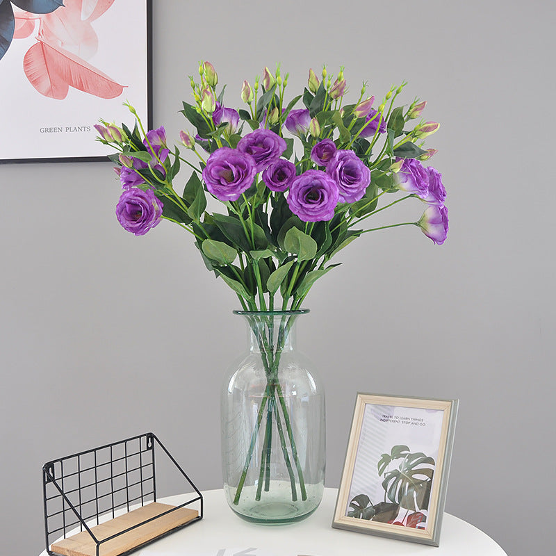 Elegant European-Style Long-Stemmed Faux Campanula Flower – Perfect for Wedding Decor, Home Decoration, and Floral Arrangements with Lifelike Greenery