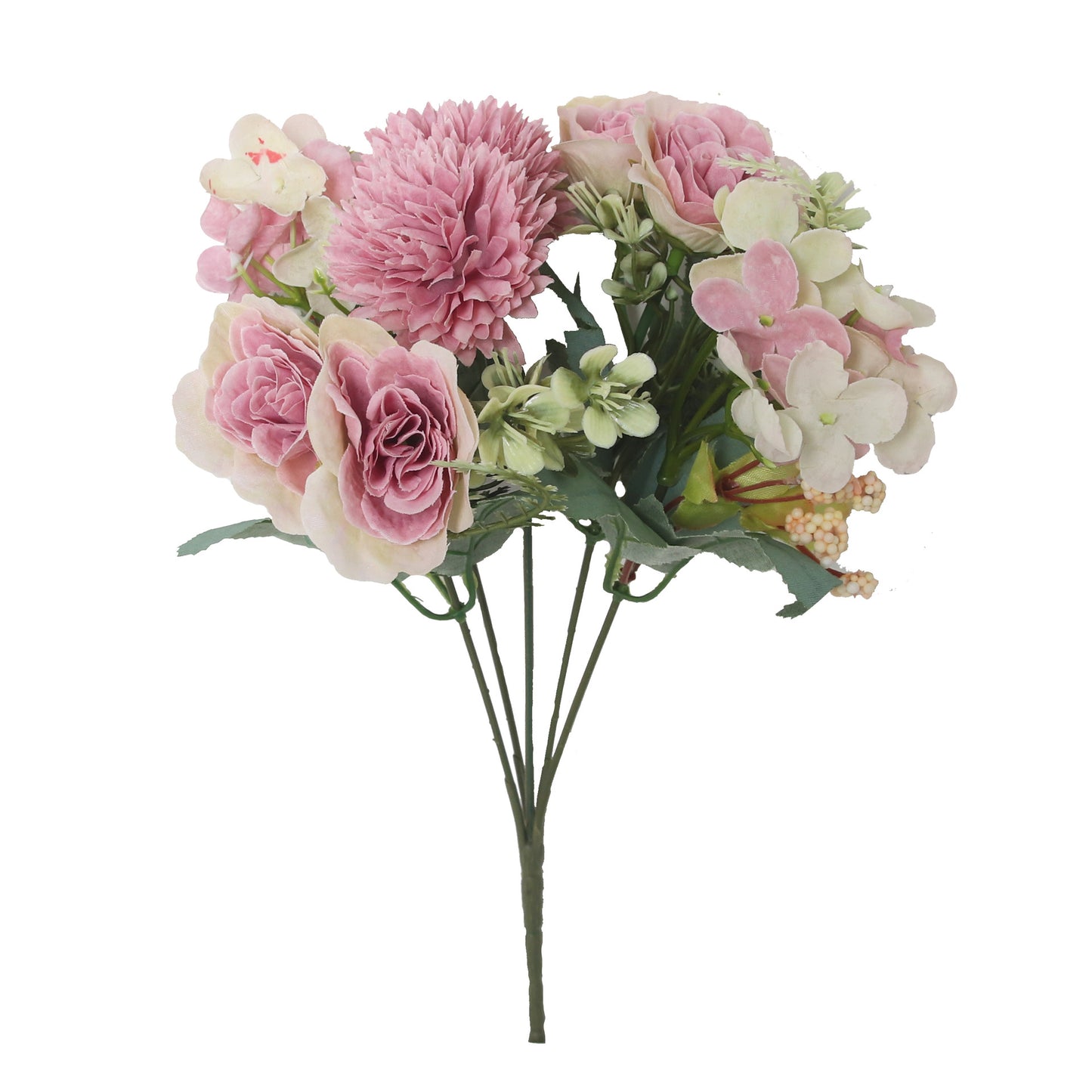 Realistic Korean-Style Daisy and Hydrangea Bouquet - Lifelike Decorative Artificial Flowers for Home Décor and Events