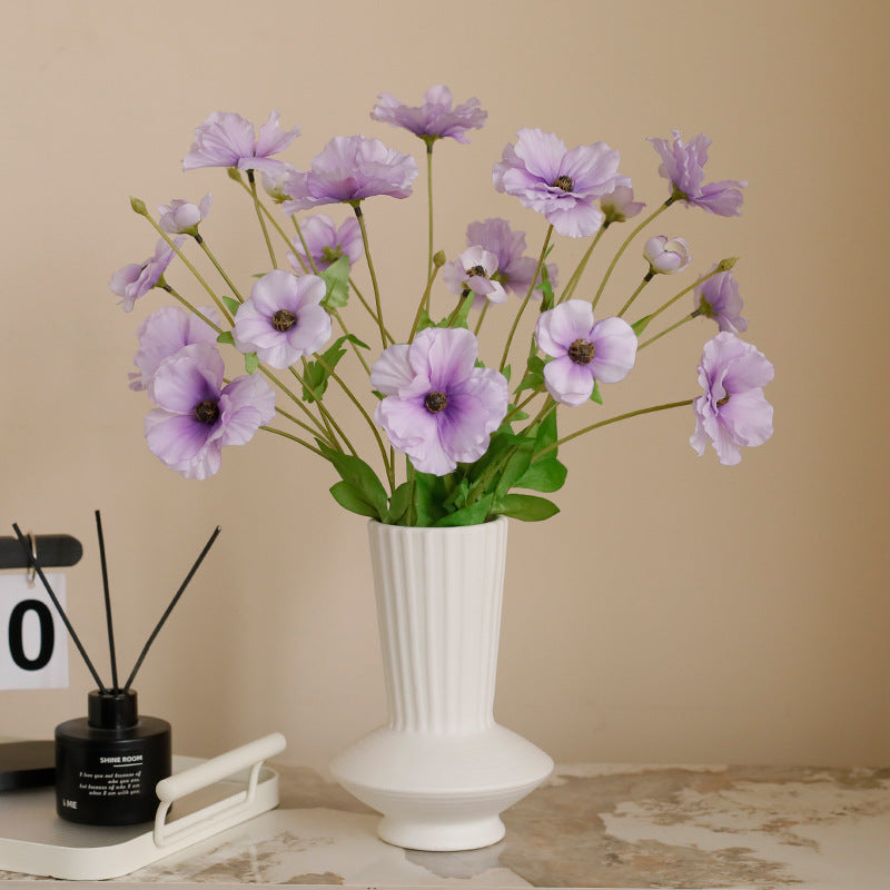 Stunning Faux Silver Lotus Peony Flowers for Wedding Decor - Perfect Indoor Restaurant Centerpiece & Photography Prop