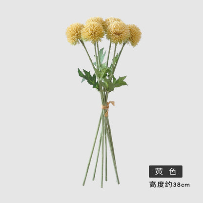 Realistic Artificial Green Onion Flower Bouquet - 6 Head Faux Green Onion Decor for Home, Weddings, and Dandelion Scenes - Perfect for Elegant Floral Arrangements and Lasting Beauty