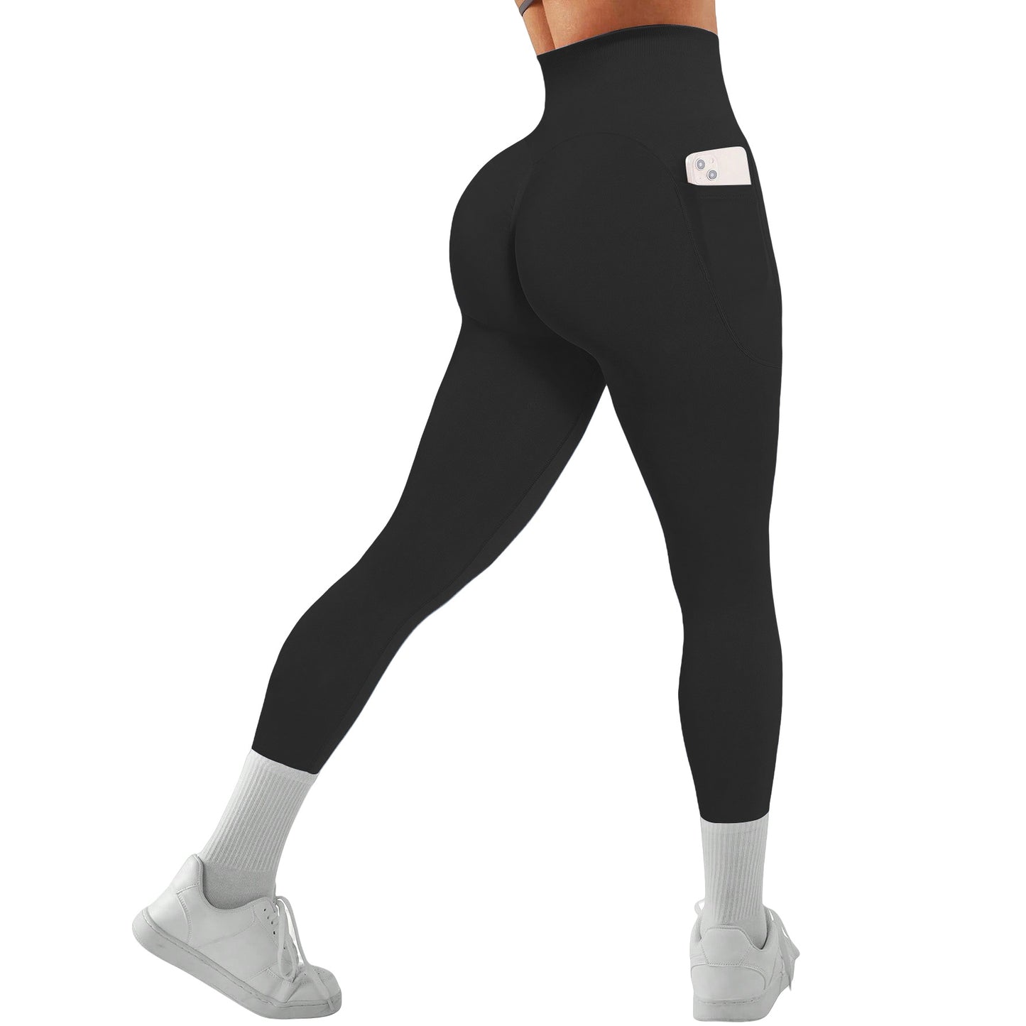 Solid Color Yoga Pants for Women Enhance Your Shape with High Waisted Butt Lifting Workout Leggings for Running Cycling and Fitness