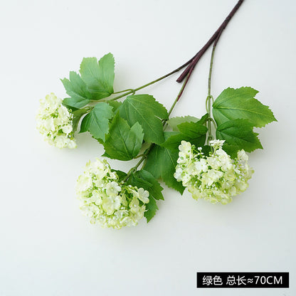 Faux Hydrangea Triple-Headed Artificial Flower Arrangement for Elegant European Home Decor – Perfect for Floral Styling and Garden Aesthetics