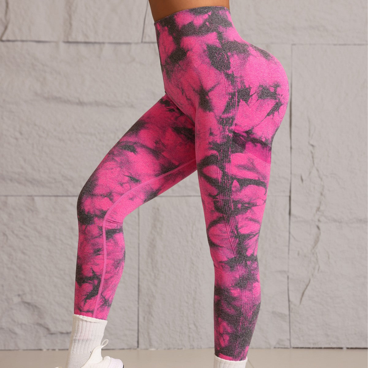 High Waisted Seamless Tie Dye Yoga Pants for Outdoor Fitness Boost Your with Stretchy Form Fitting Gym Leggings