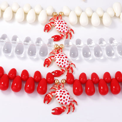 Stylish Beach Ocean-Inspired Exaggerated Minimalist Alloy Crab Pendant Necklace for Women – Perfect Accessory for Summer Vacations