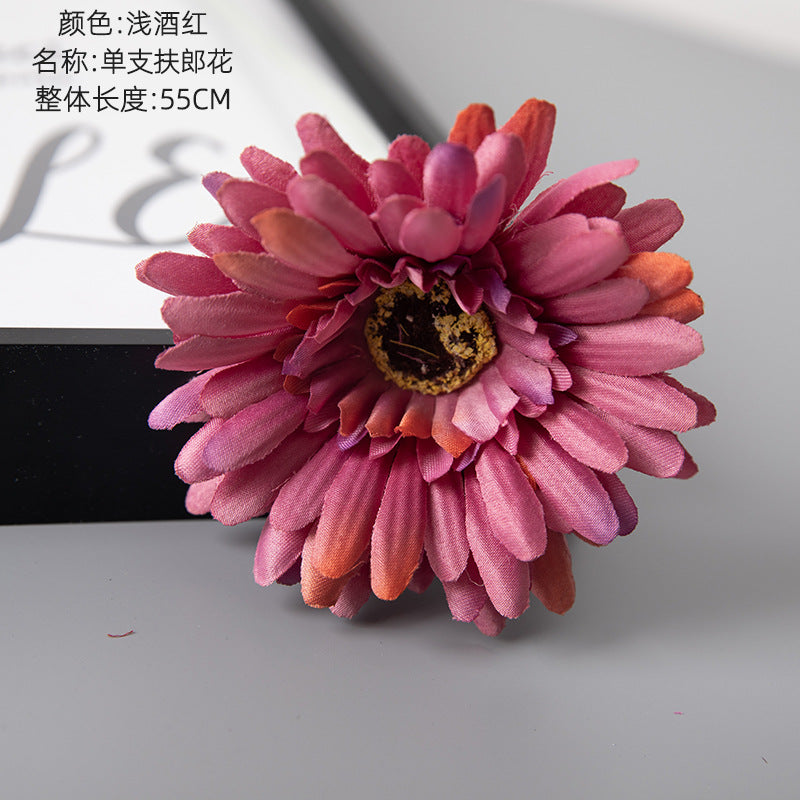 Realistic Sunflower Faux Flowers - Stunning Gerbera Daisies for Home Décor | Vibrant Artificial Plants for Lasting Beauty and Elegance