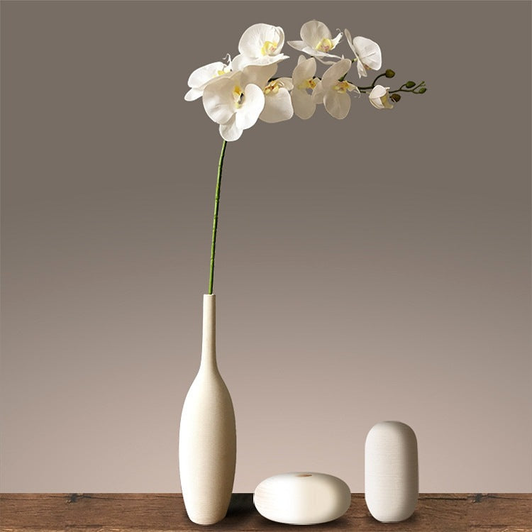 3D Printed Orchid Flower Sculpture - Elegant 9-Head Display for Hotels and Lounges - High-Quality Floral Centerpiece