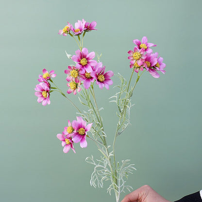 Realistic Cosmos Flowers - Single Stem Stargazer Artificial Flowers for Home Décor, Wedding Celebrations, Photography Props, and Elegant Floral Arrangements