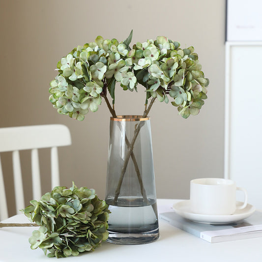 Stunning Autumn-Inspired Home Wedding Decorations – Artificial Single Hydrangea Flower for Hotel and Living Room Accents