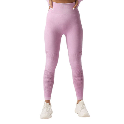 Seamless High Waisted Hollow Out Yoga Pants Peach Lift Fitness Leggings for Comfort Breathability and Support in Your Workout