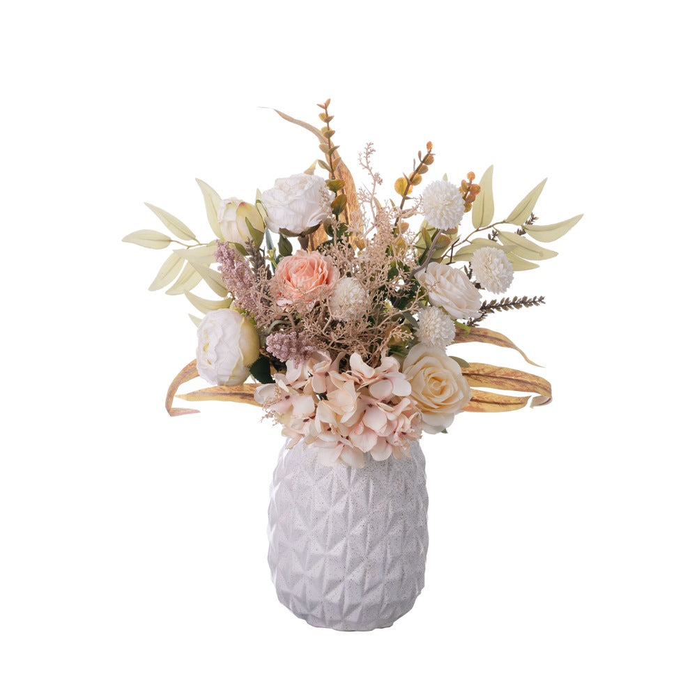 Elegant Artificial Flower Bouquet -柳岸风微凉手札 - Perfect for Home Decor, Weddings, and Wall Art (CF01433)