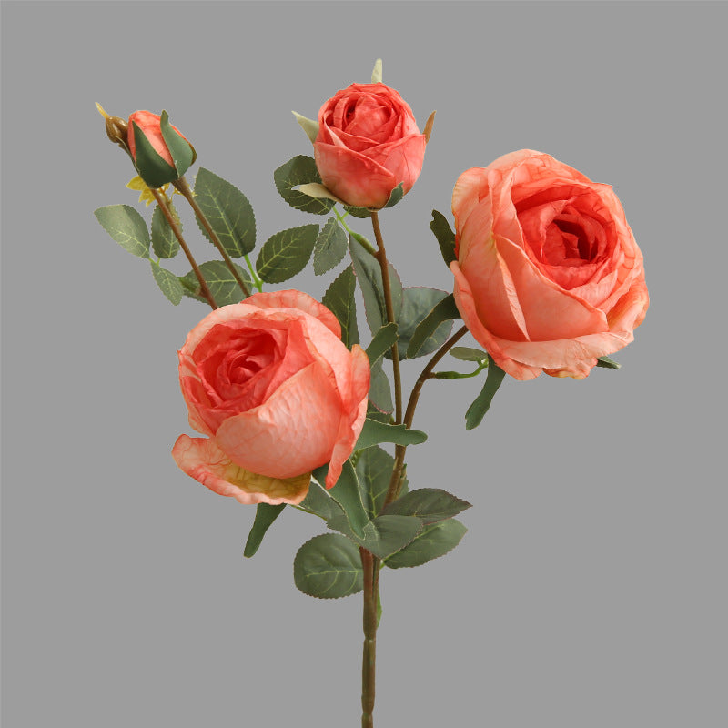 Realistic Fabric Rose Bouquet - Modern Scandinavian Indoor Home Decor with Creative Floral Arrangements, Perfect for Adding Elegance and Charm to Any Space