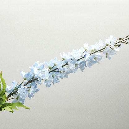 Lifelike Delicate Large Branch Delphinium Artificial Flowers - Stunning Sakura Decoration for Weddings, Home Décor, and Living Room Accents