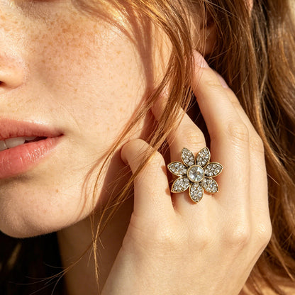 Chic Minimalist Alloy Ring with Nature-Inspired Design - Versatile Women's Jewelry for Every Occasion