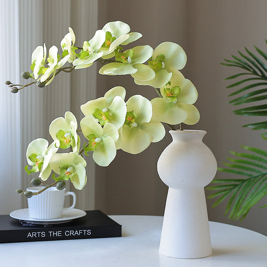 Luxurious Realistic Orchid Artificial Flowers for Home Décor – Elegant Faux Orchid Arrangements Perfect for Entryways, Dining Tables, and Living Rooms