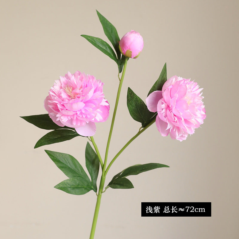 High-Quality Realistic Peony Flower Stem - Perfect Home Decor Photography Prop and Elegant Floral Arrangement Accent for Stylish Interior Design